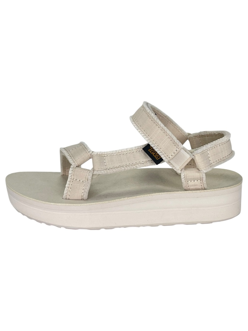 Teva Terragrip Cream Fringe Strappy Womens Sandals Size 5M - Picture 3 of 13
